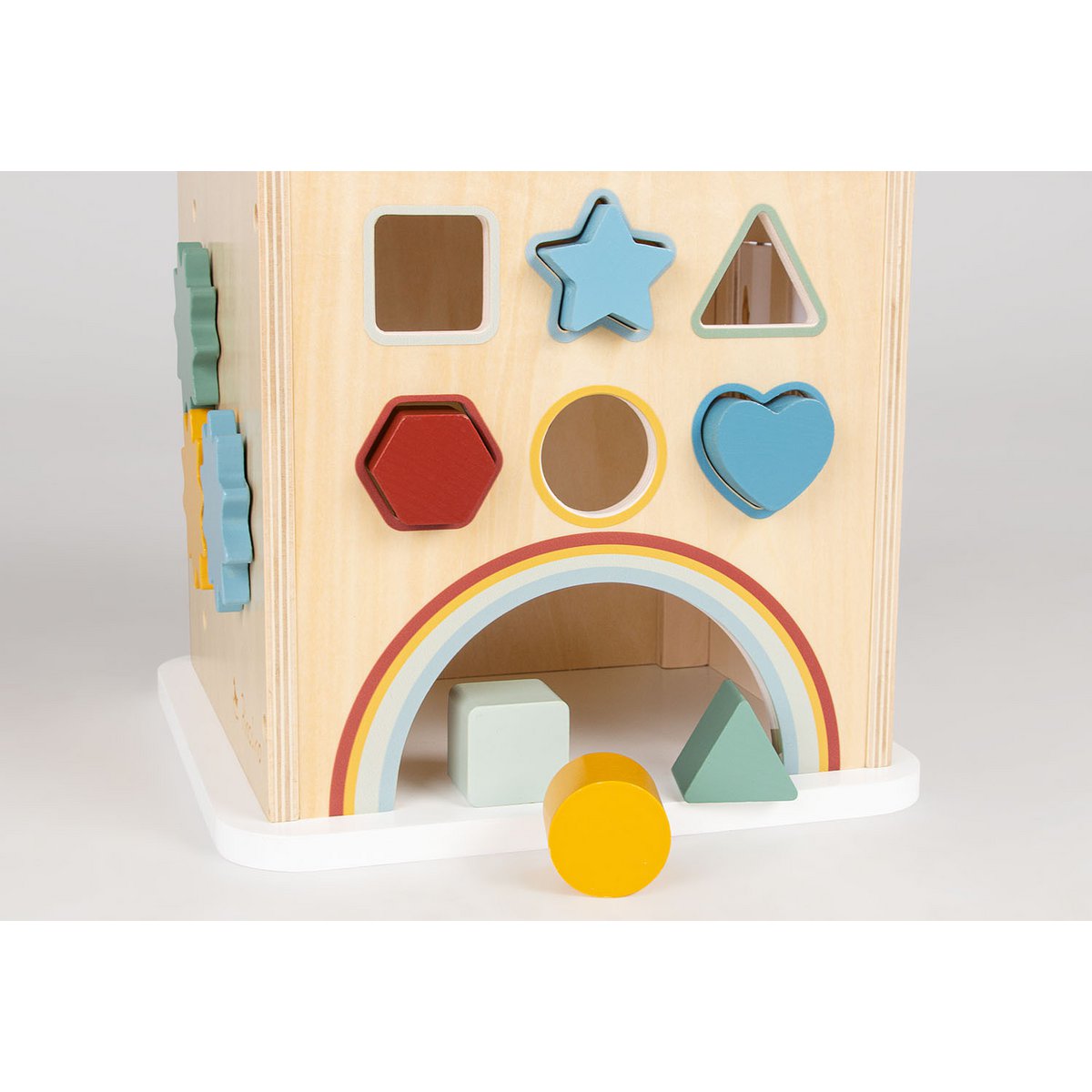 Houten activiteitenkubus Sanna