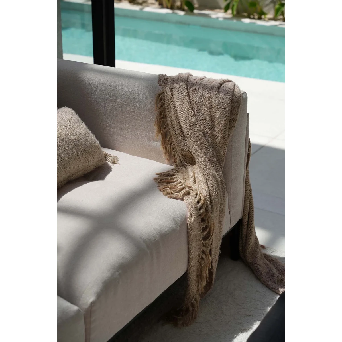 Katoenen plaid S'il vous Plaid