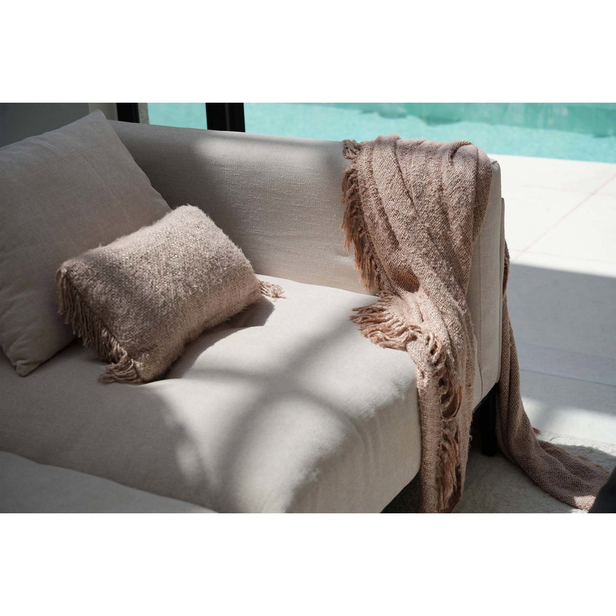 Katoenen plaid S'il vous Plaid