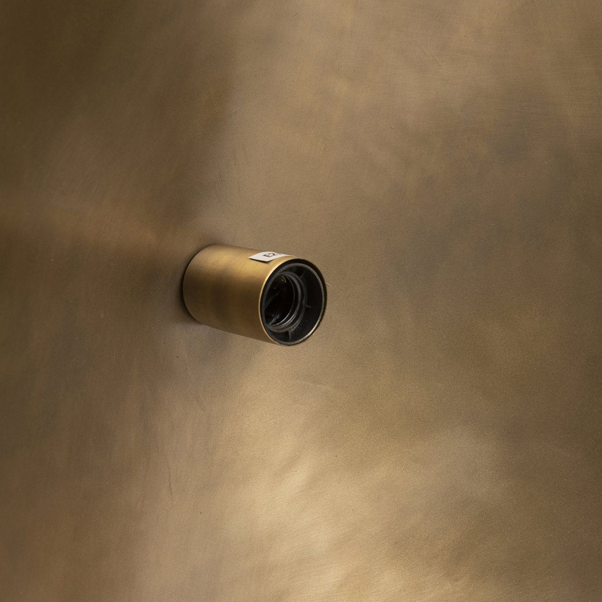 Goudkleurige hanglamp van ijzer met glanzende messing afwerking en organische vorm. Een opvallend designstuk dat warmte en elegantie toevoegt aan elke ruimte, perfect als blikvanger boven de eettafel of in de woonkamer.