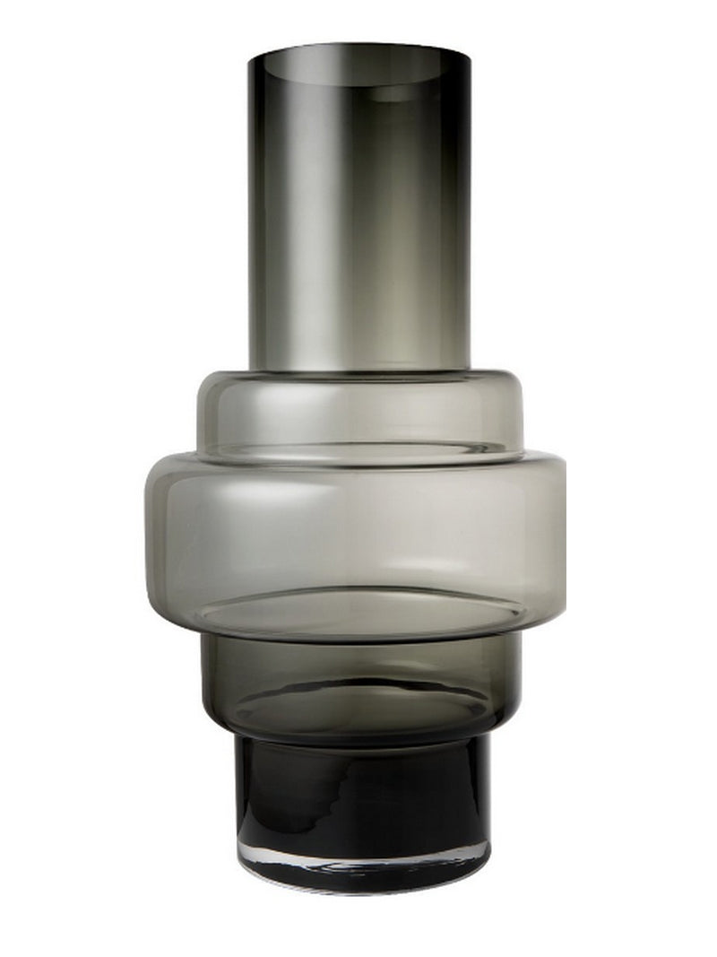 Productfoto Tyler geometrische zwarte glazen vaas