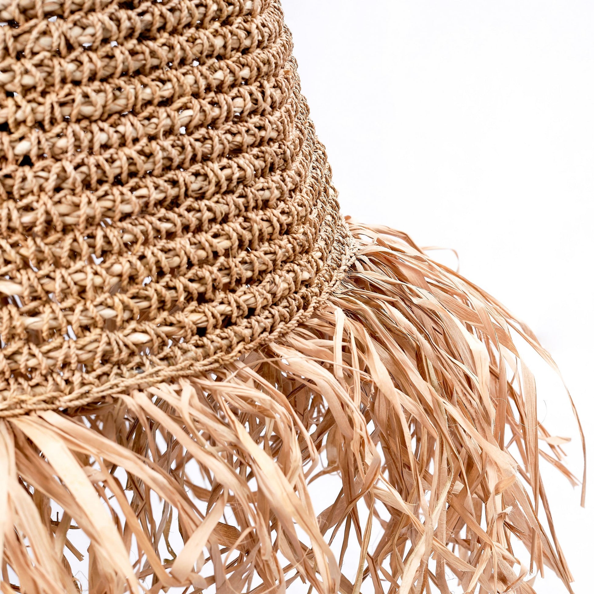 Productfoto Raffia lampenkap Kalima closeup