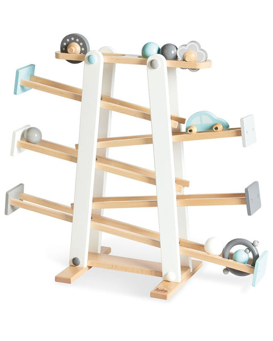 Productfoto beukenhouten knikkerbaan Kuno