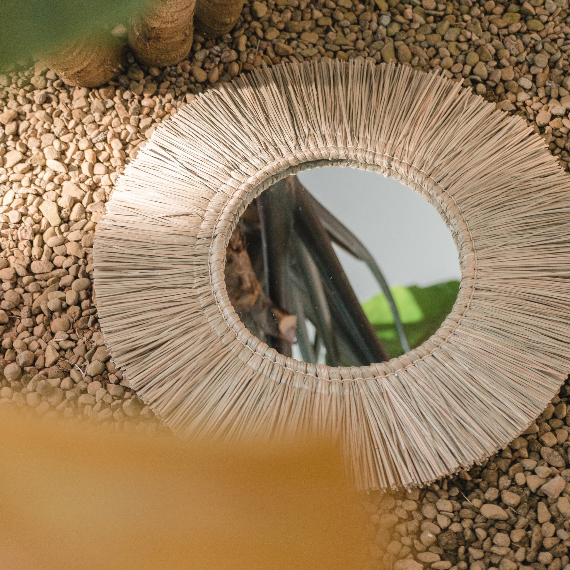 Sfeerfoto Geweven spiegel Rimba