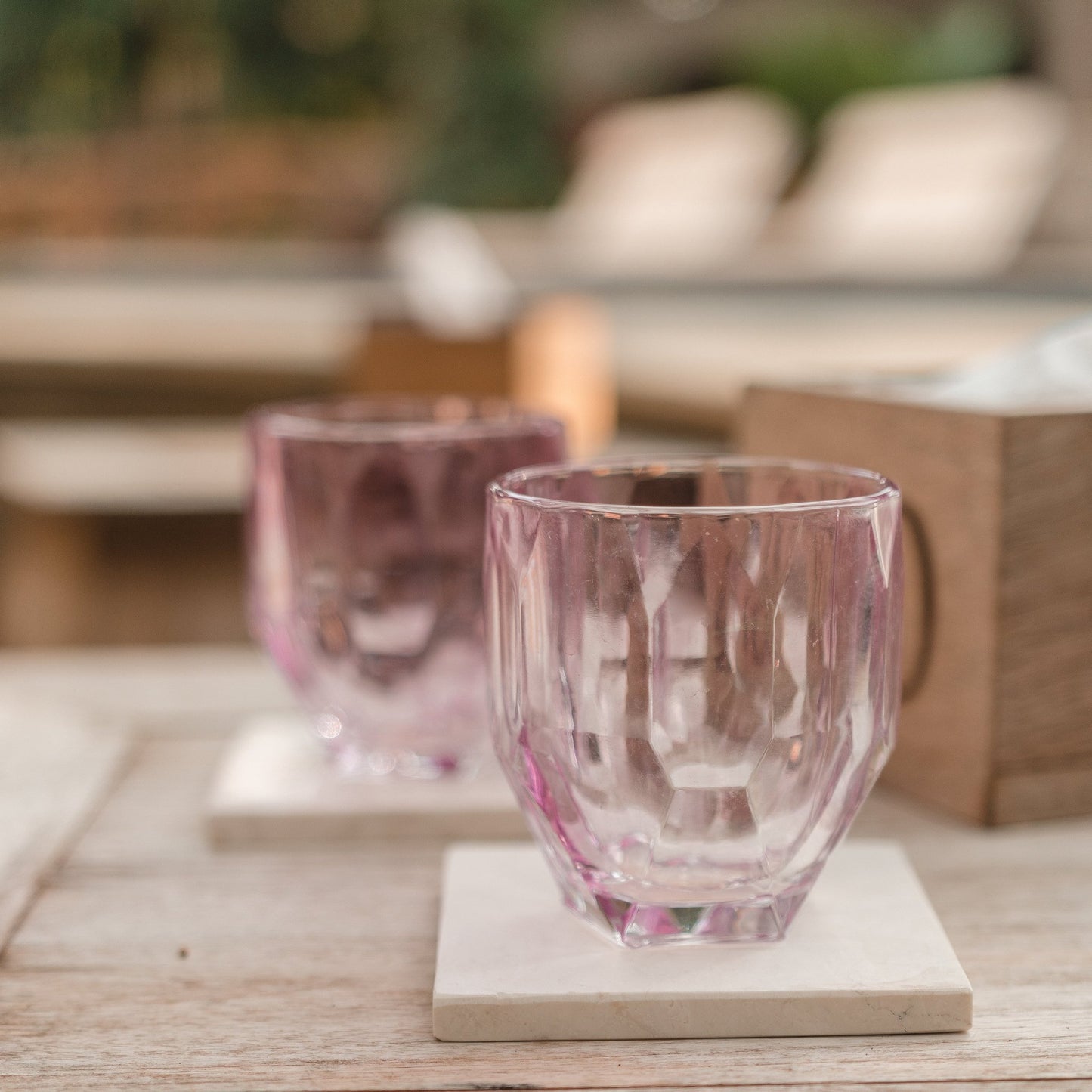 Sfeerfoto Marmeren onderzetters Mewali