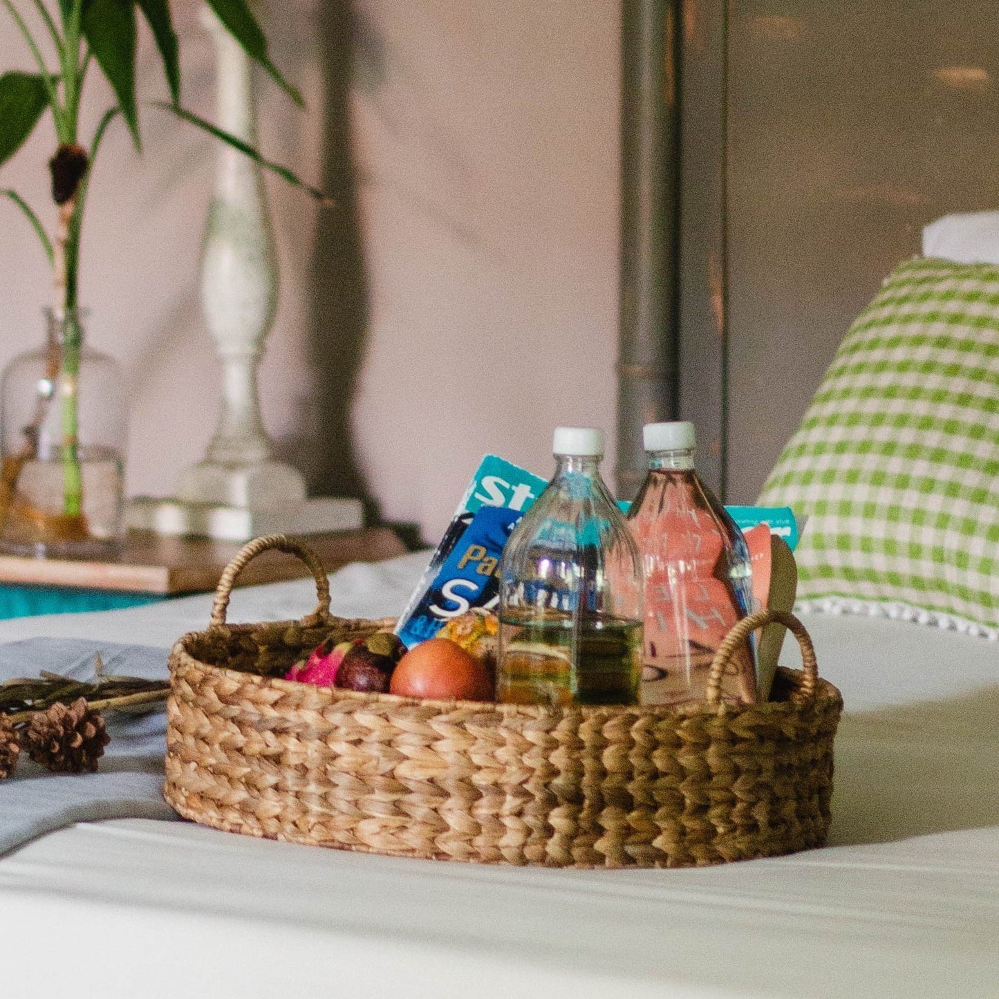 Sfeerfoto Matahari waterhyacinten dienblad