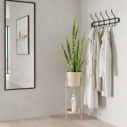 Plantenstandaard met pot bruin 60 cm Colyn