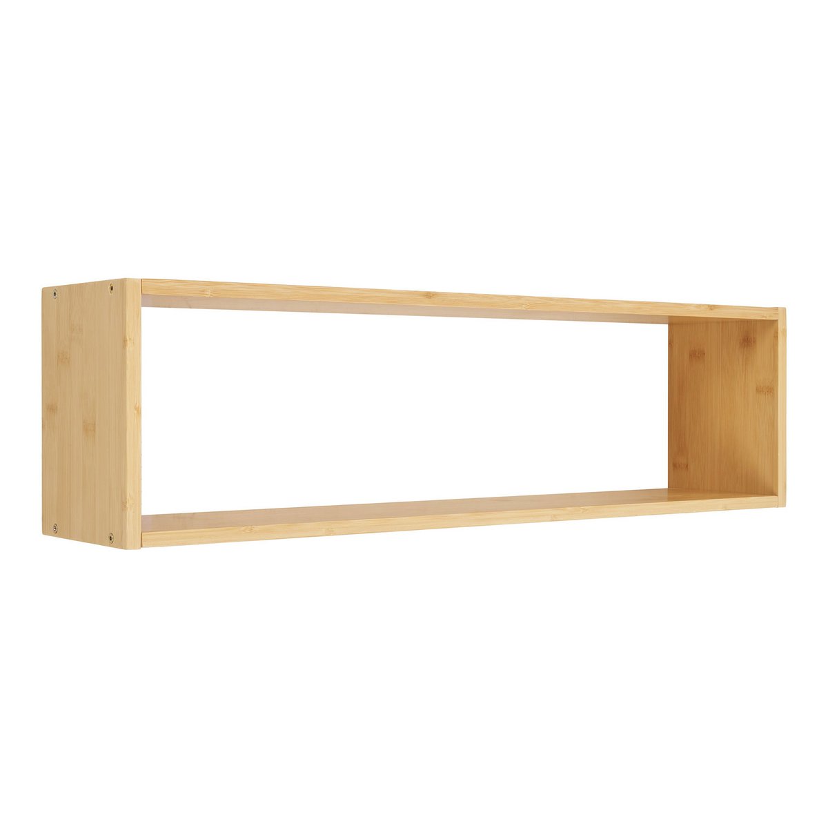 Bamboe wandplank naturel Ember, een muurplank met 1 open vak