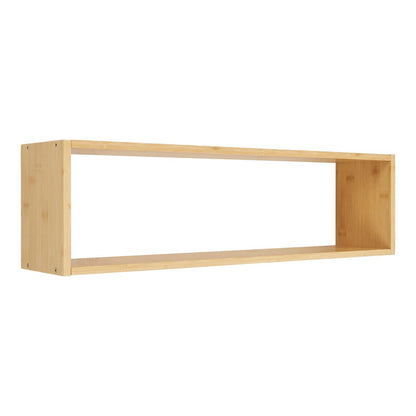 Bamboe wandplank naturel Ember, een muurplank met 1 open vak