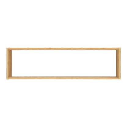 Bamboe wandplank naturel Ember, vooraanzicht