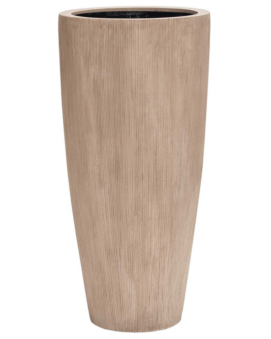 Beige fiberstone plantenbak Java