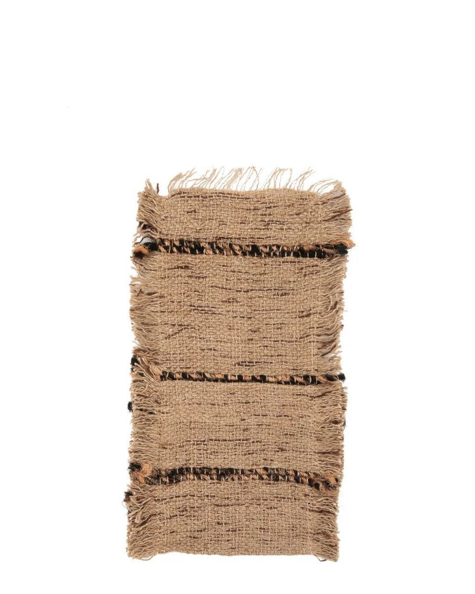 Bestekhouder in zwart beige, staand weergegeven