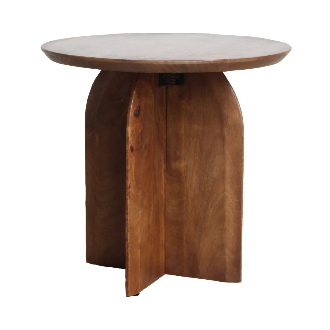 Bijzettafel hout rond naturel 50 cm Bullnose