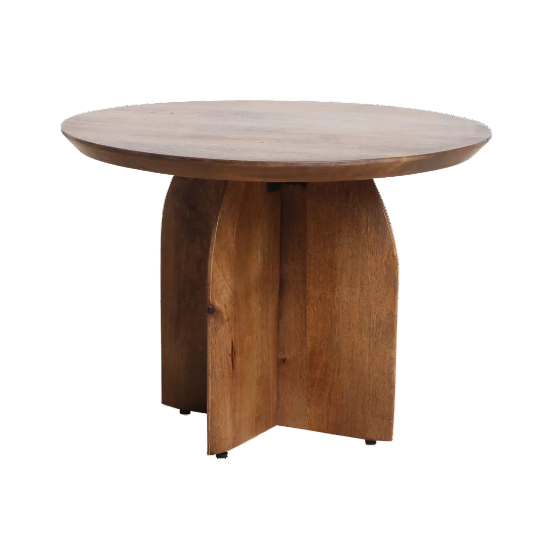 Bijzettafel hout rond naturel 55 cm Bullnose