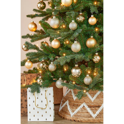 Champagne kerstballen set 42 stuks