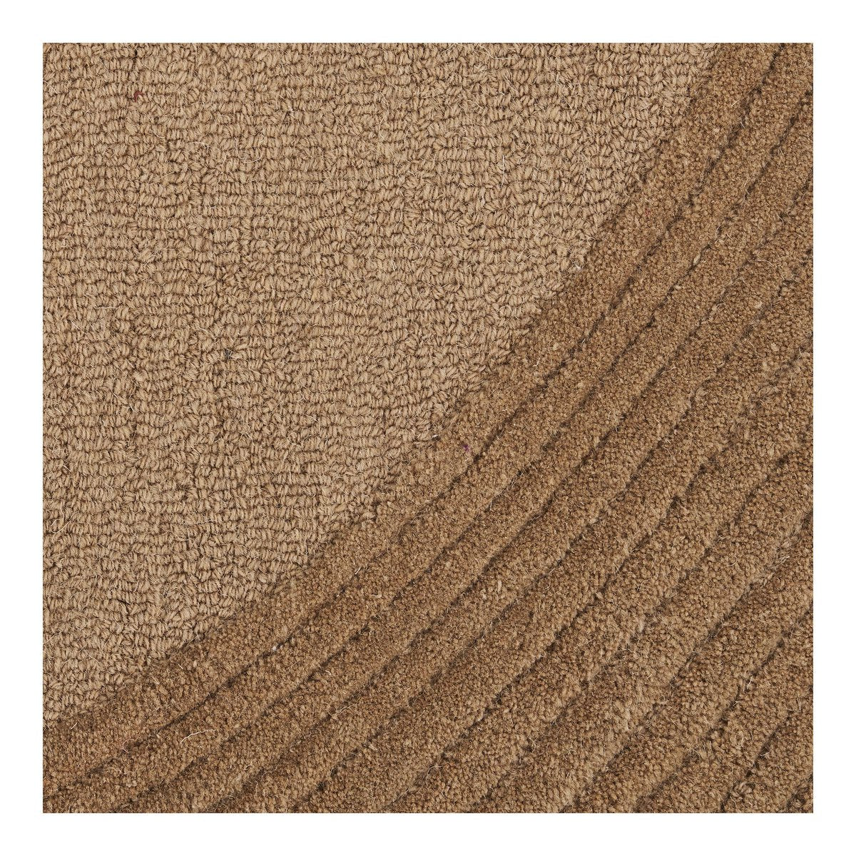 Closeup van de textuur van het wollen vloerkleed