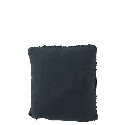 De achterkant van het J-Line sierkussen blauw
