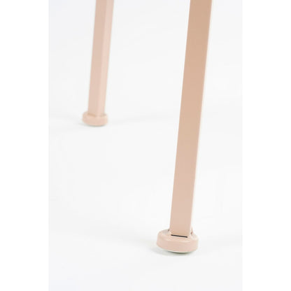 Detail van de poten van de IJzeren plantentafel roze hoog 120 cm Adine