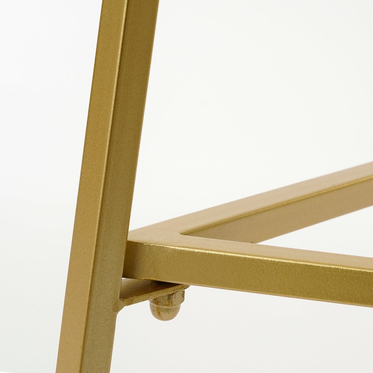 Detail van het frame van de IJzeren plantentafel goud hoog 120 cm Adine
