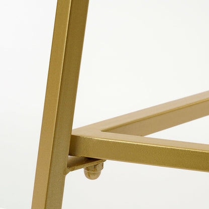 Detail van het frame van de IJzeren plantentafel goud hoog 120 cm Adine