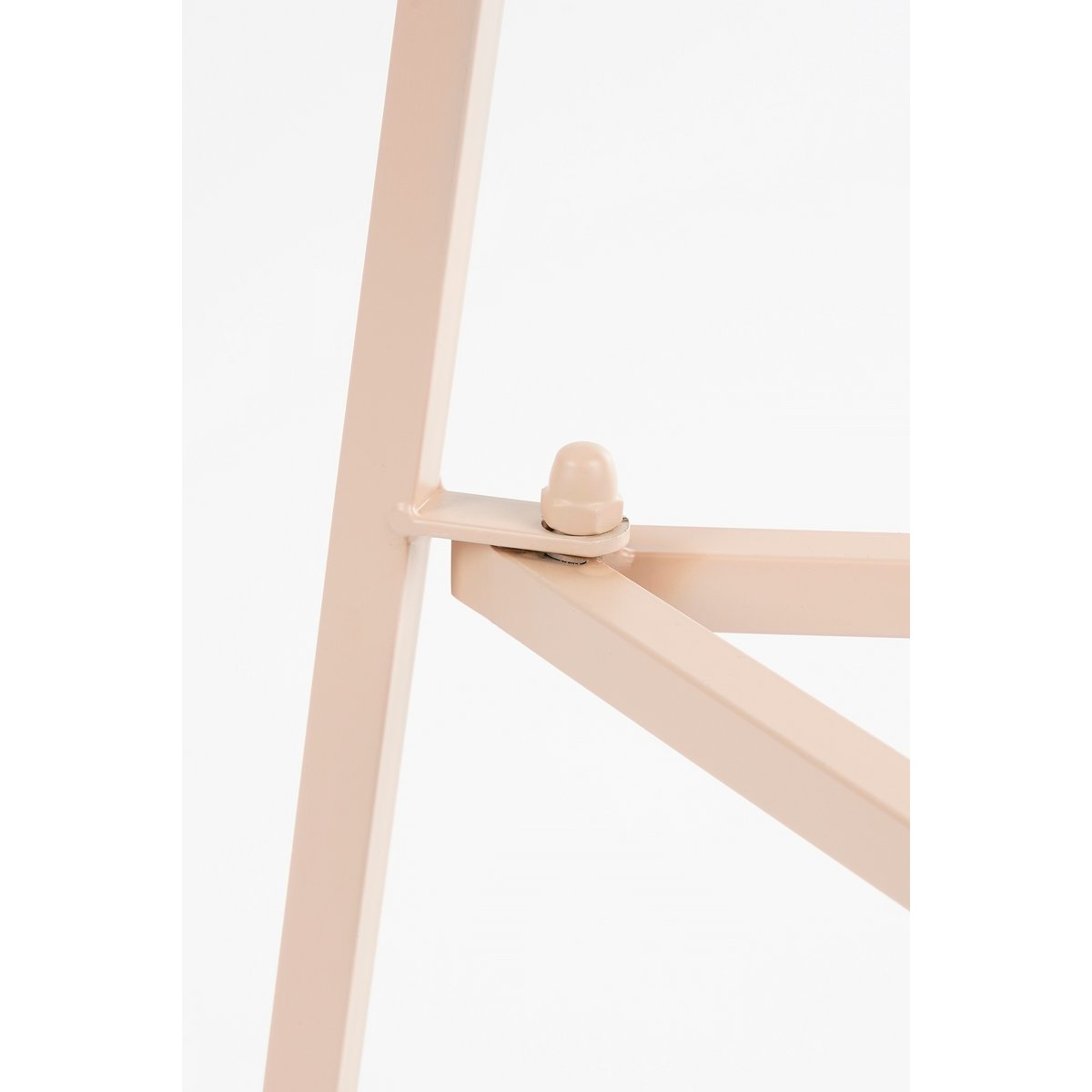 Detail van het frame van de IJzeren plantentafel roze hoog 120 cm Adine