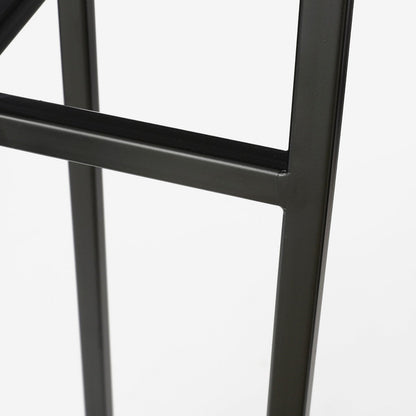 Detail van het frame van de metalen plantenstandaard zwart 39,5 cm Ascot 