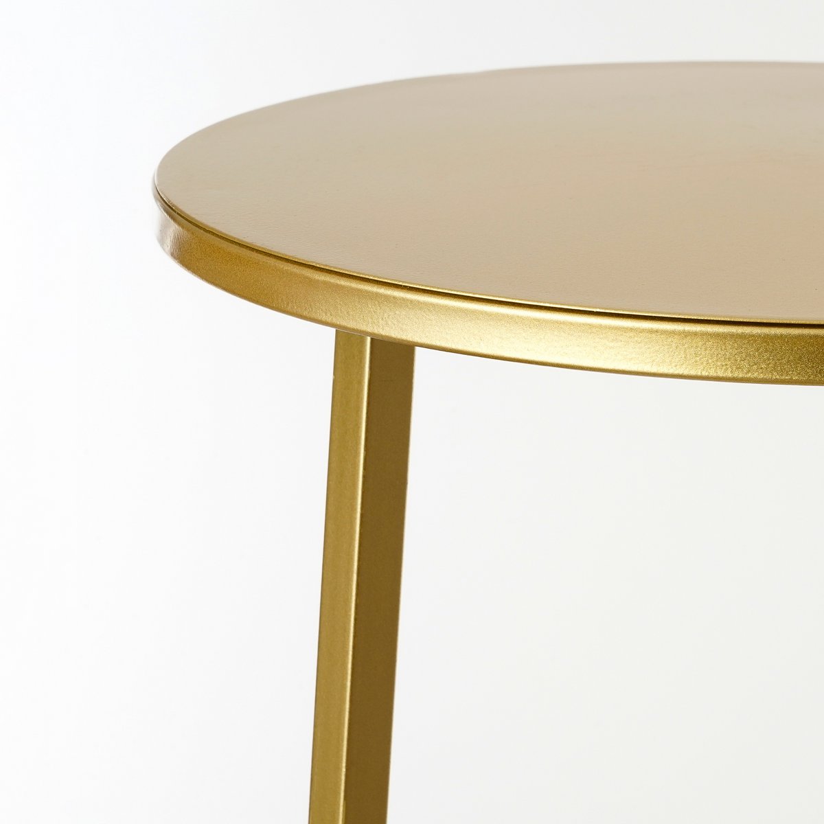 Detail van het tafeltje van de IJzeren plantentafel goud hoog 120 cm Adine