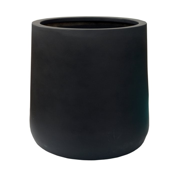 Fiberstone plantenpot voor binnen en buiten in zwart Portland
