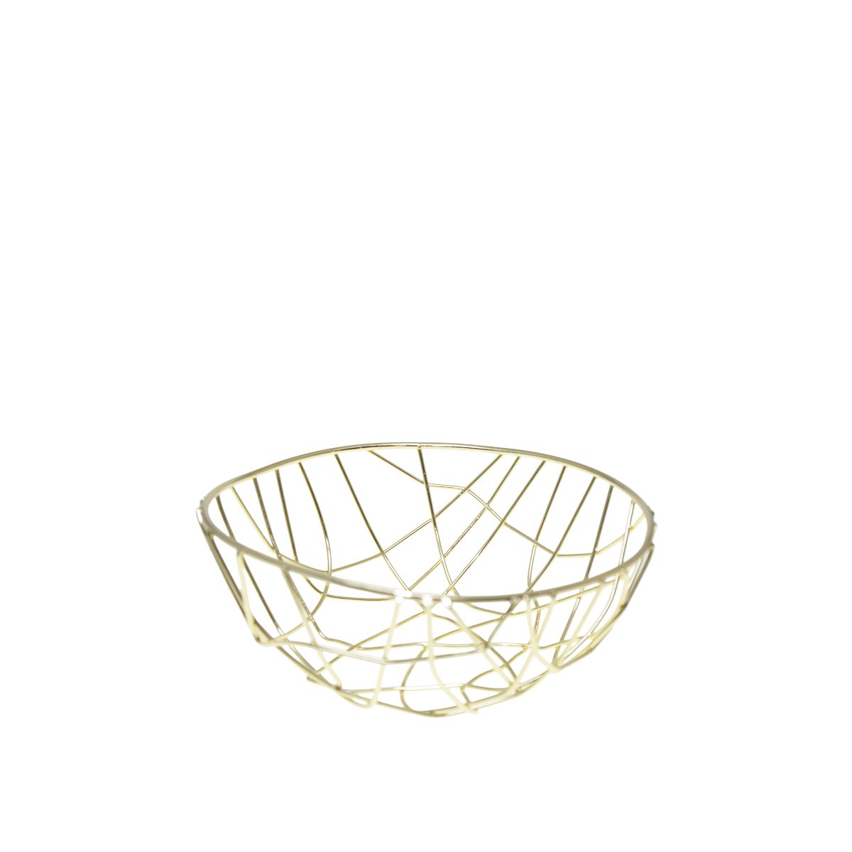 Fruitschaal goud groot 24cm