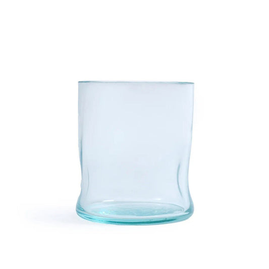Gerecycled glas blauw 9 cm On the rocks 