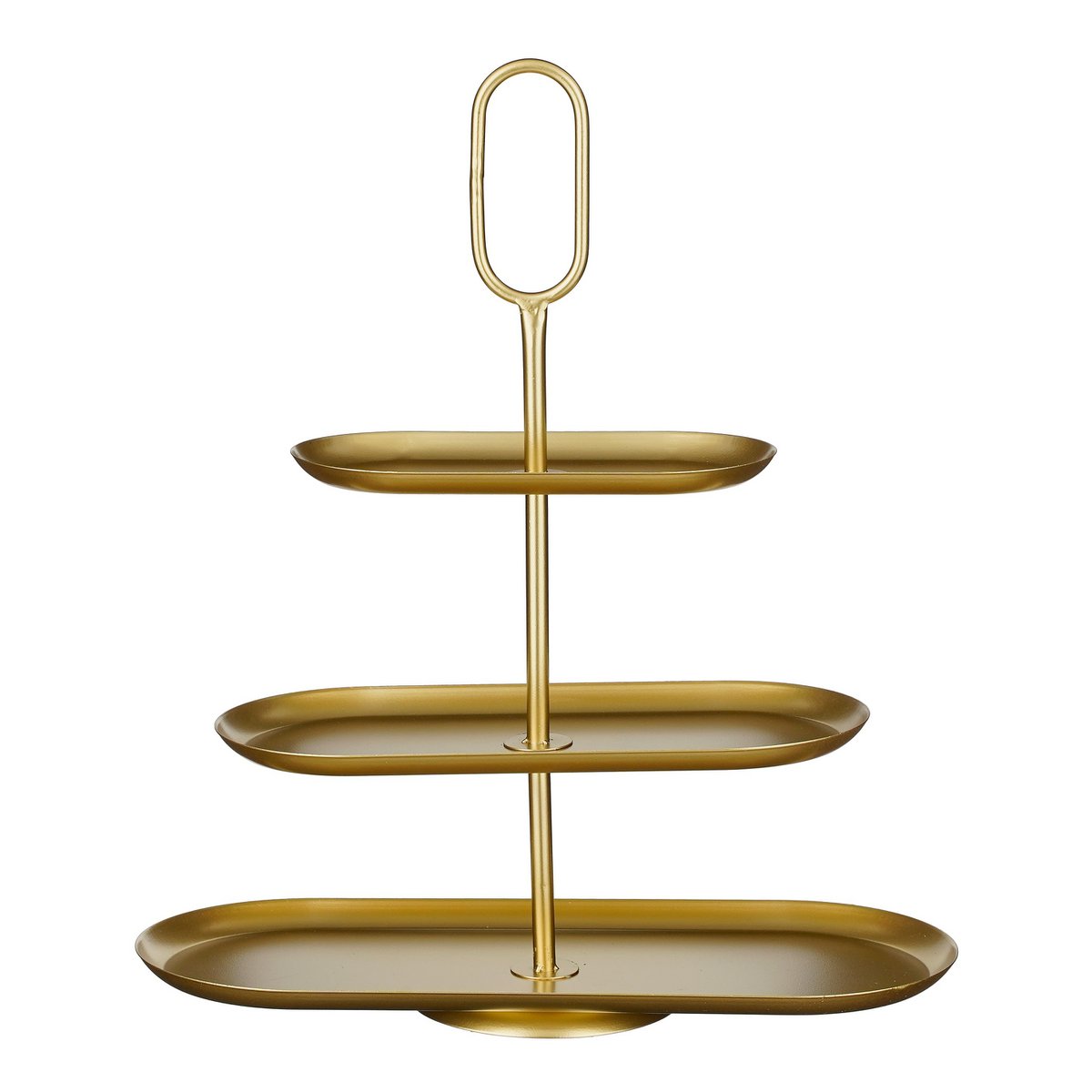 Gouden etagère 3 laags metaal 48x20x55 cm Rama