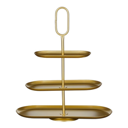 Gouden etagère 3 laags metaal 48x20x55 cm Rama