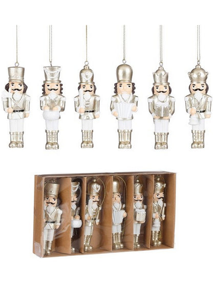 Gouden notenkraker kerst ornament
