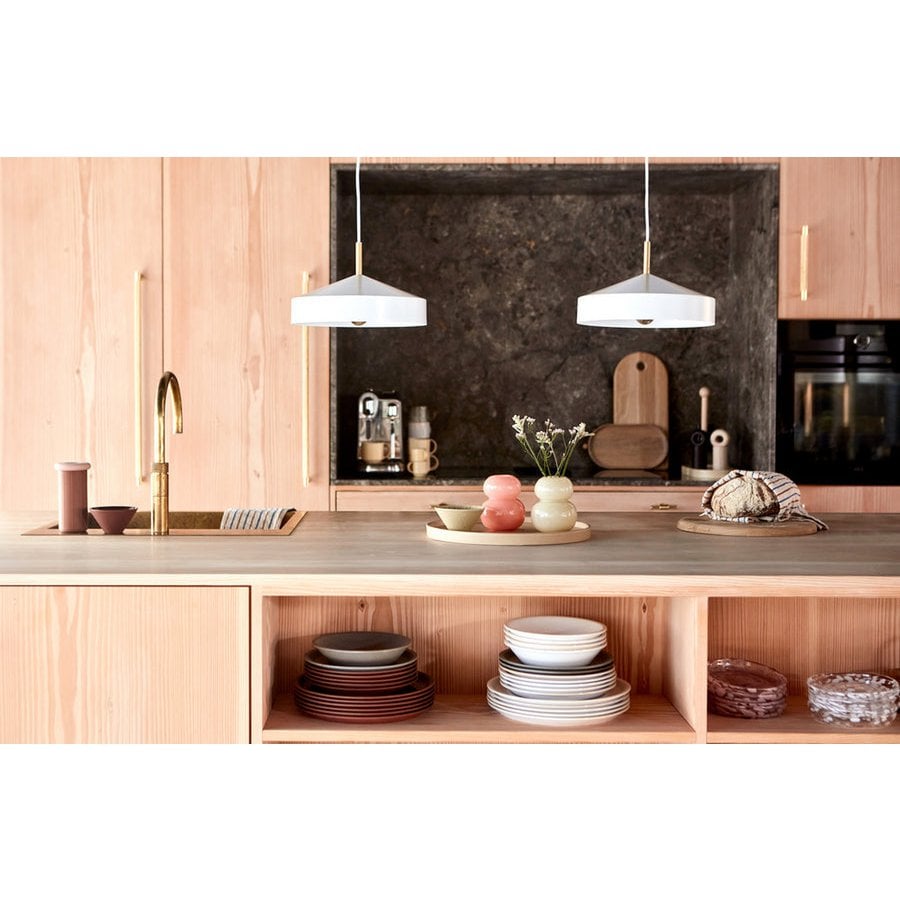 Keukenplank met diverse Yuka items in grijze tinten