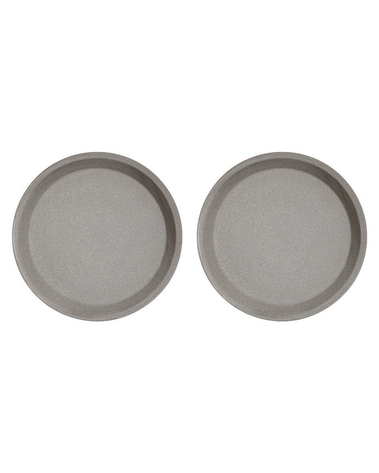 Twee offwhite Yuka lunchborden Ø22 cm