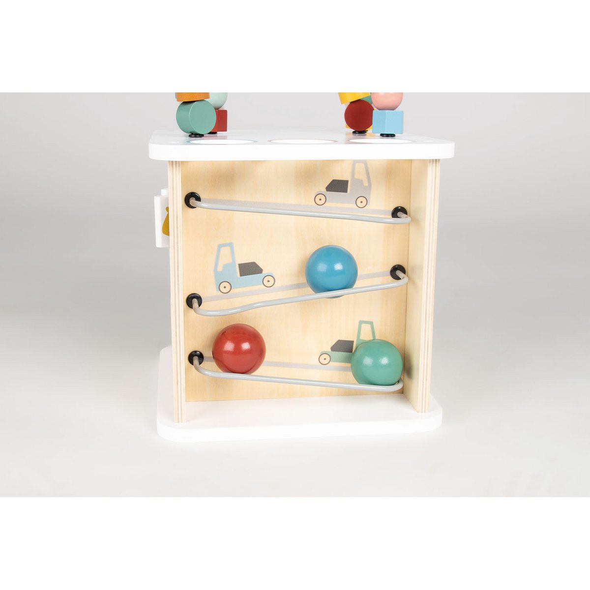 Houten activiteitenkubus Sanna