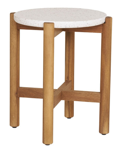 Houten bijzettafel Terracina op wit achtergrond