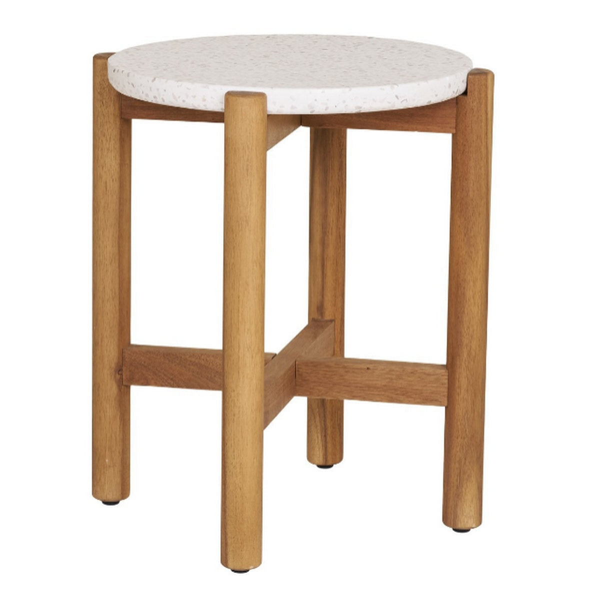 Houten bijzettafel Terracina op wit achtergrond