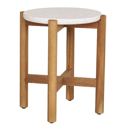 Houten bijzettafel Terracina op wit achtergrond