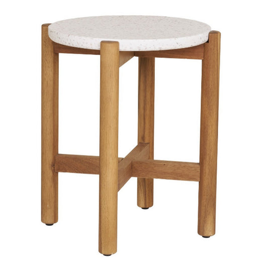 Houten bijzettafel Terracina op wit achtergrond