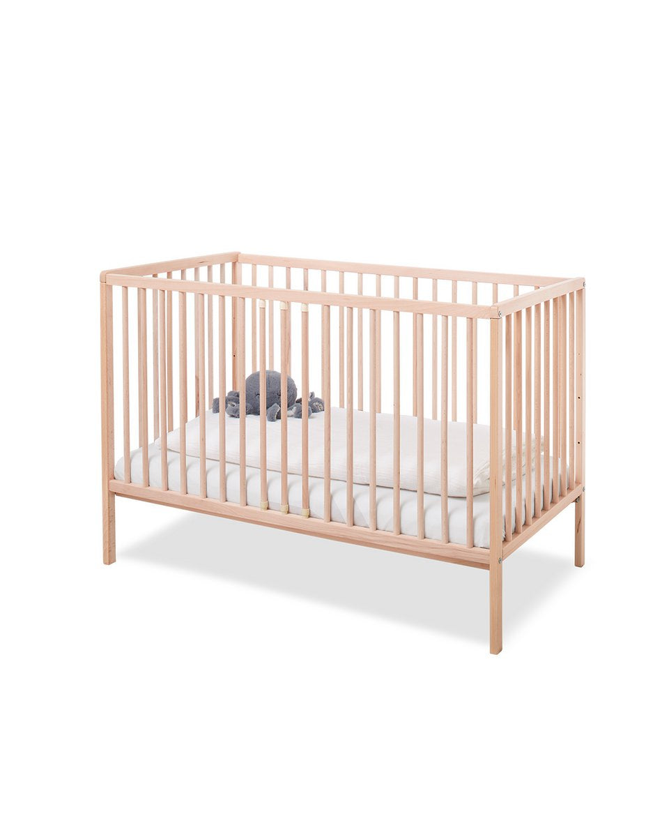 Massief houten babybed Hanna 60x120 cm van onbehandeld beukenhout