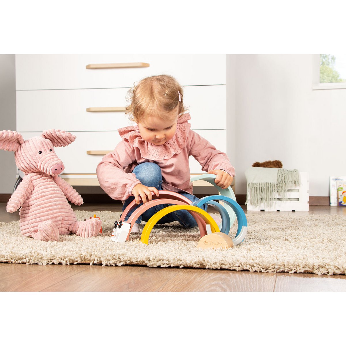 Houten regenboog Ruby