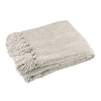 J-Line deken grijs 130x170 cm Chenille