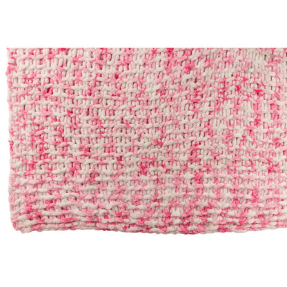 J-Line deken roze wit 130x170 cm