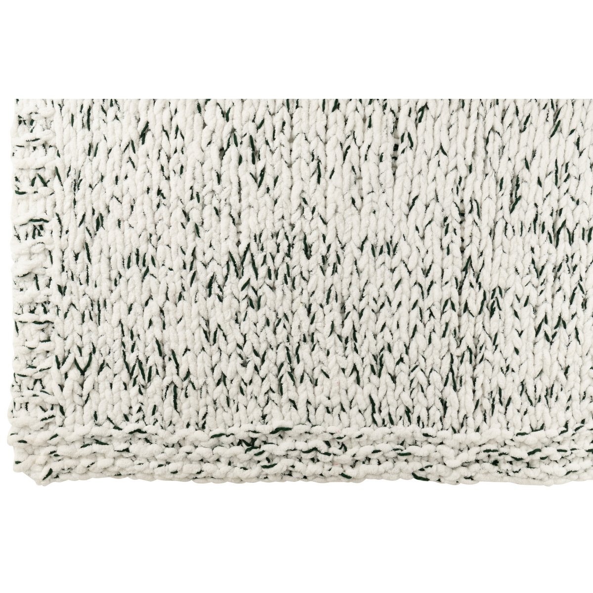 J-Line deken wit groen 130x170 cm