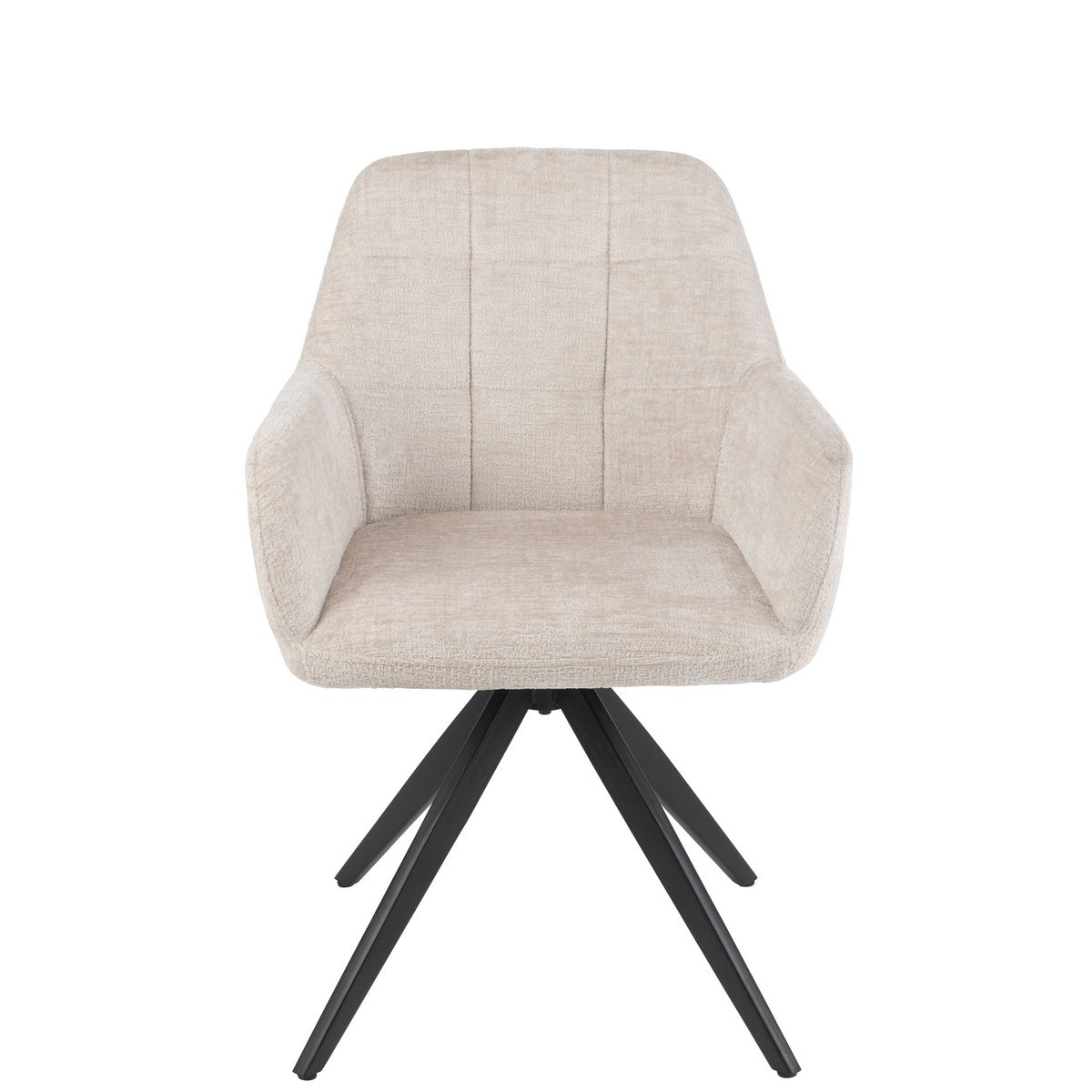 J-Line eetkamerstoel met armleuning beige Louna