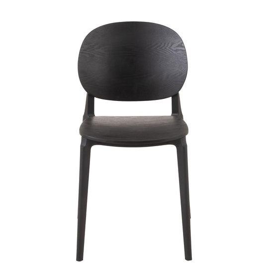 J-Line eetkamerstoel zwart Basic