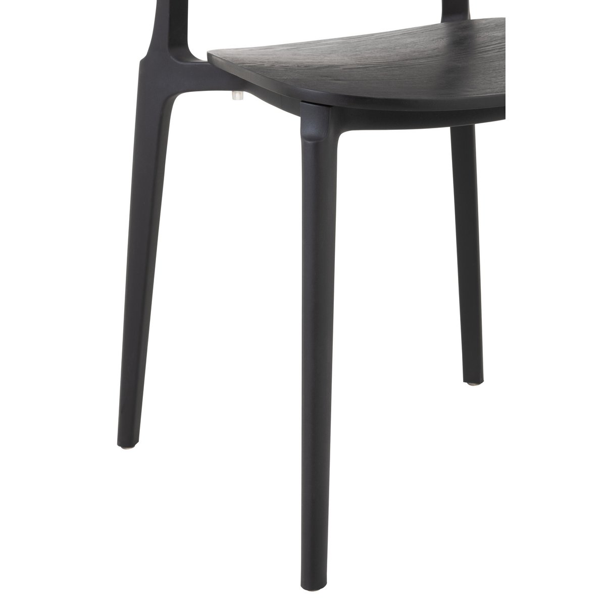 J-Line eetkamerstoel zwart Basic detail van de poten
