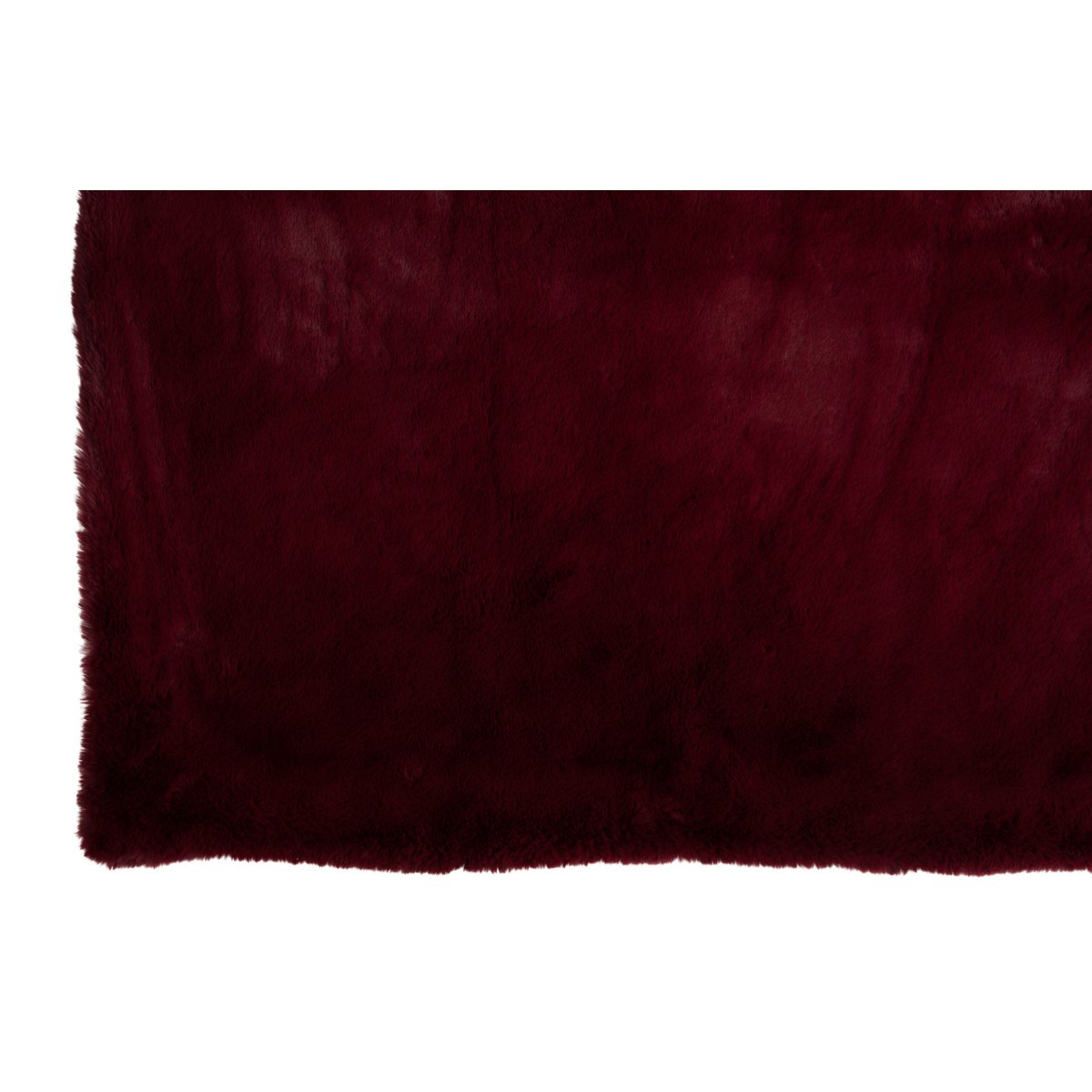 J-Line fleece deken polyester rood 180x130 cm  detail van het materiaal