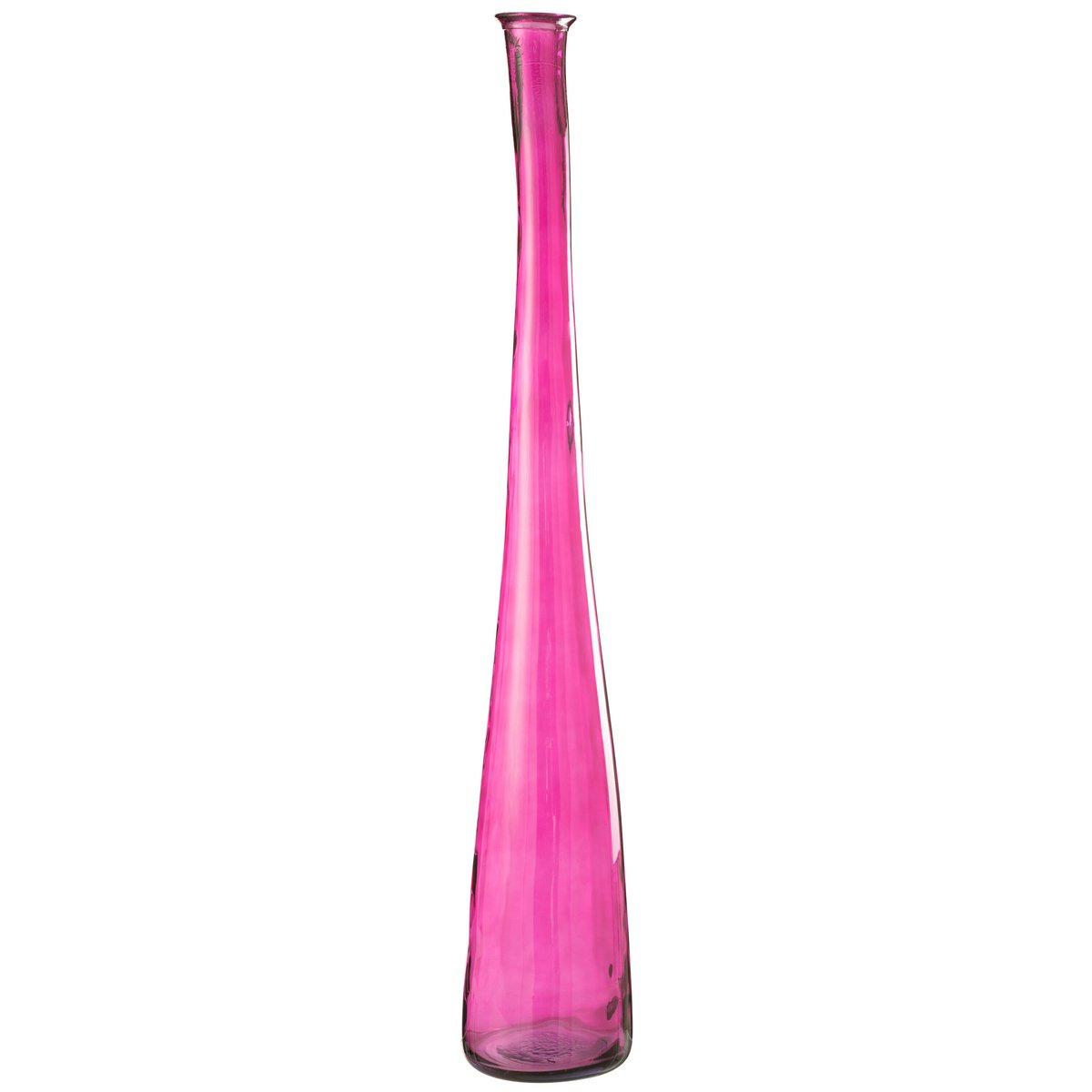 J-Line hoge slanke glazen vaas in roze — 120 cm, J-Line Noah